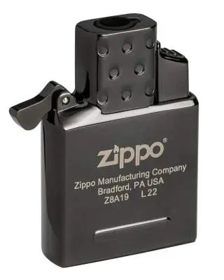Produktbild: ZIPPO 2008085 Single-Flame Jet-Gaseinsatz Schwarz mit Piezo-Zündung seitlich