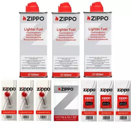 Produktbild: Zippo Set 4 Feuerzeugbenzin 3 x 125ml