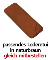 Lederetui Naturbraun gleich mitbestellen
