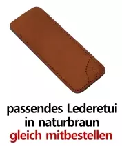 Lederetui Naturbraun gleich mitbestellen