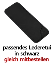 Lederetui Schwarz gleich mitbestellen