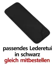 Lederetui Schwarz gleich mitbestellen