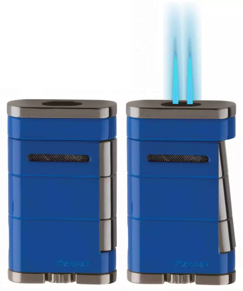 Xikar Allume Double Feuerzeug blau 1533bl