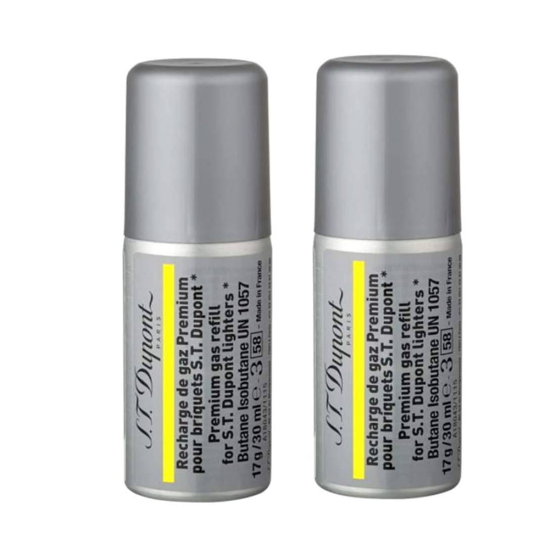Produktbild: S.T. Dupont Premium-Feuerzeug-Gas gelb 2x 30ml