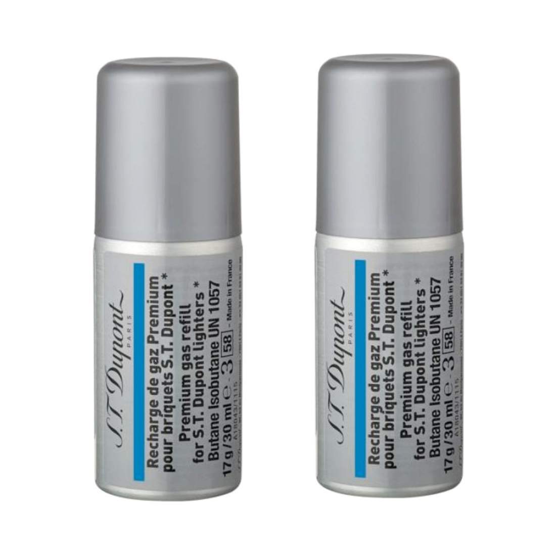 Produktbild: S.T. Dupont Premium-Feuerzeug-Gas blau 2x 30ml