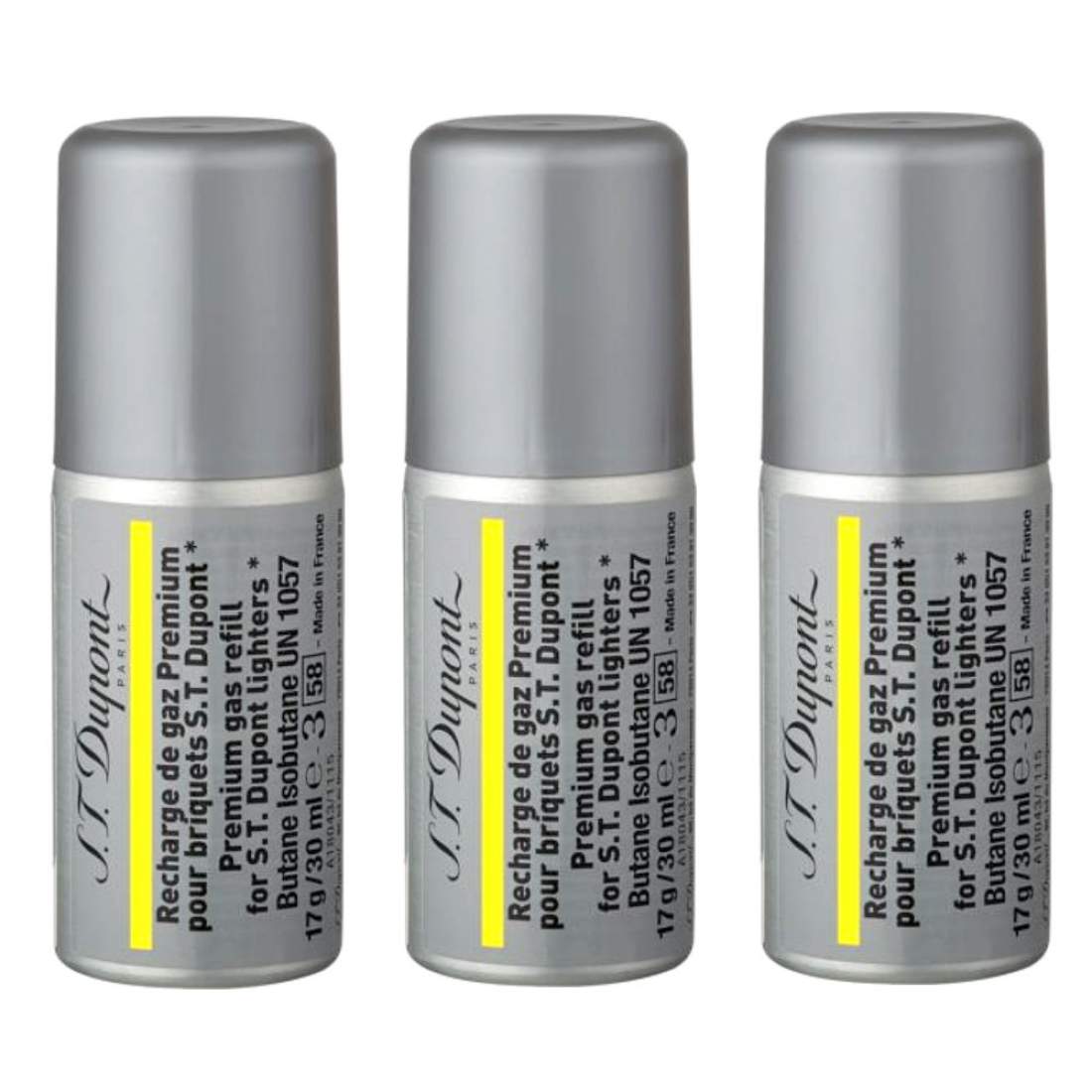 Produktbild: S.T. Dupont Premium-Feuerzeug-Gas gelb 2x 30ml