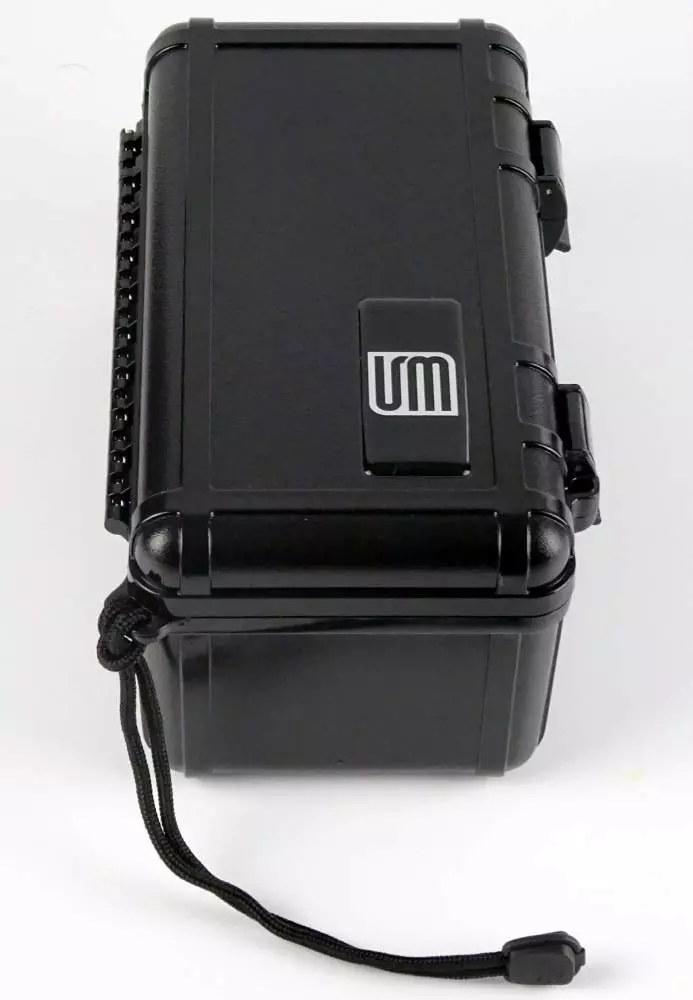 Reise-Humidor Cigar Case S3 Acryl schwarz seitlich