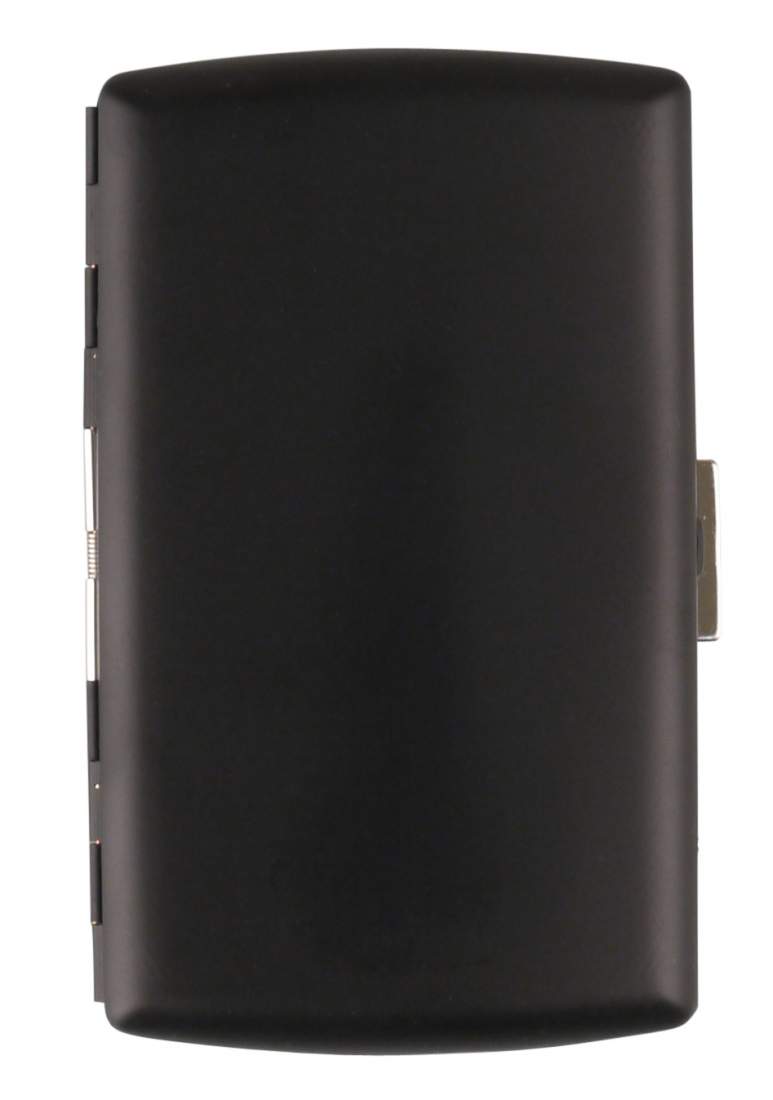 Produktbild: Zigarettenetui Zigarettenetui Pearl Metall schwarz matt 12er