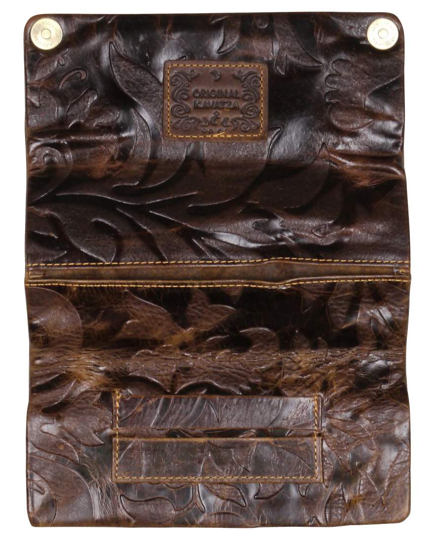 Produktbild: Kavatza Lady Leder geprägt Tabaktasche Drehertasche Tabakbeutel