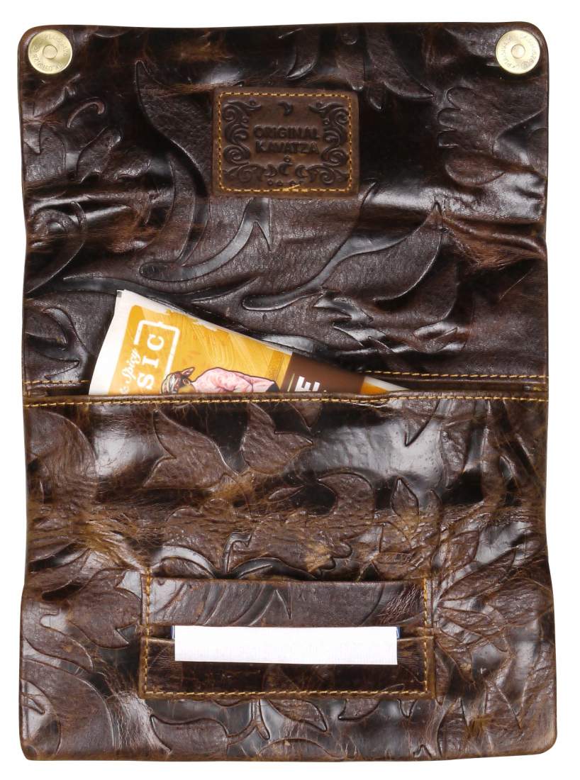 Produktbild: Kavatza Lady Leder geprägt Tabaktasche Drehertasche Tabakbeutel