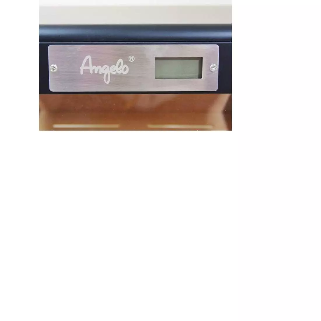 Produktbild: Angelo Humidorschrank Kabinett schwarz Logo und Hygrometer