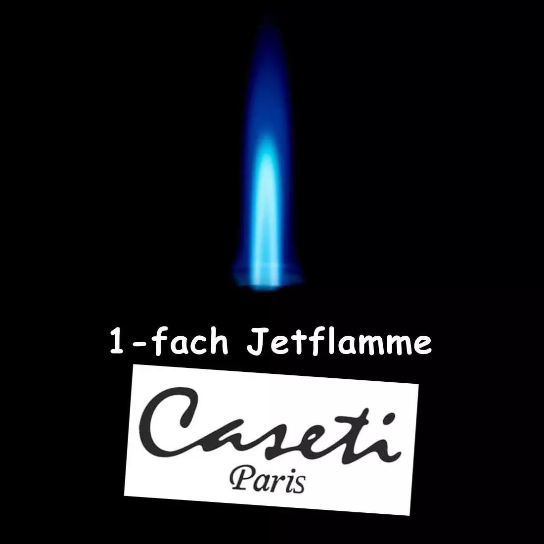 Artikelbild: Caseti Paris Feuerzeug 1-fach Jetflamm Produktbild: Caseti Paris Feuerzeug 1-fach Jetflamm