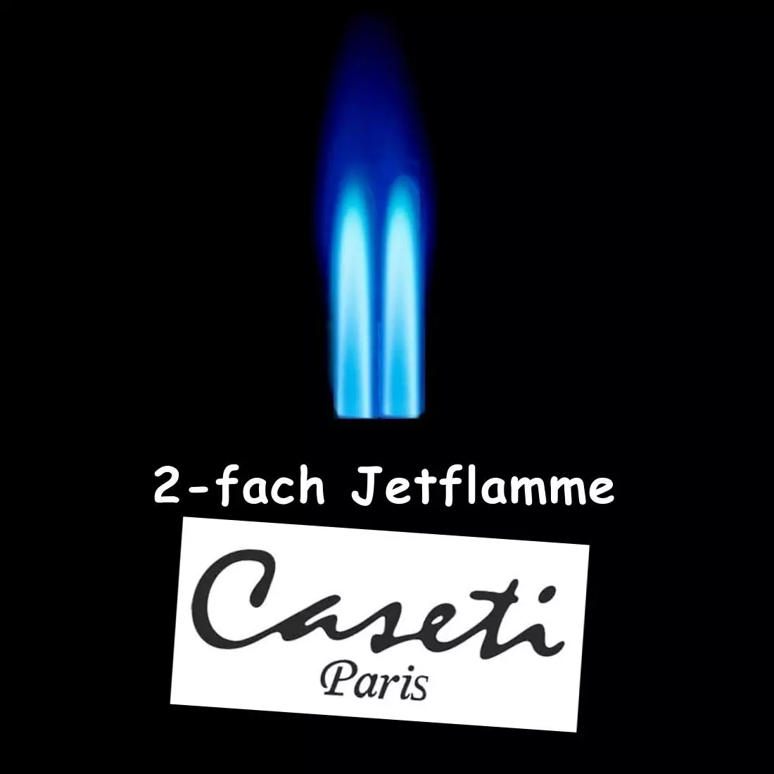 Produktbild: Caseti Paris Feuerzeug mit 2-fach-Jetflamme