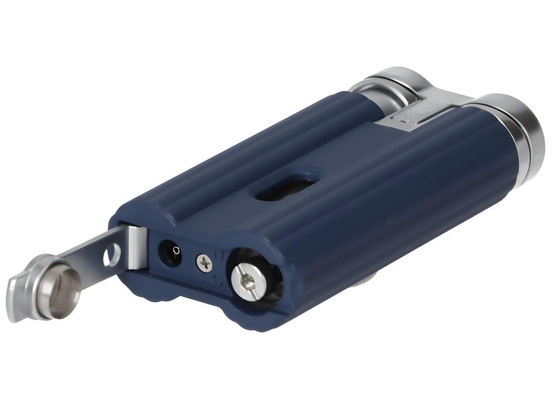 Produktbild: Caseti Paris Jet Feuerzeug dunkelblau matt 281102 liegend