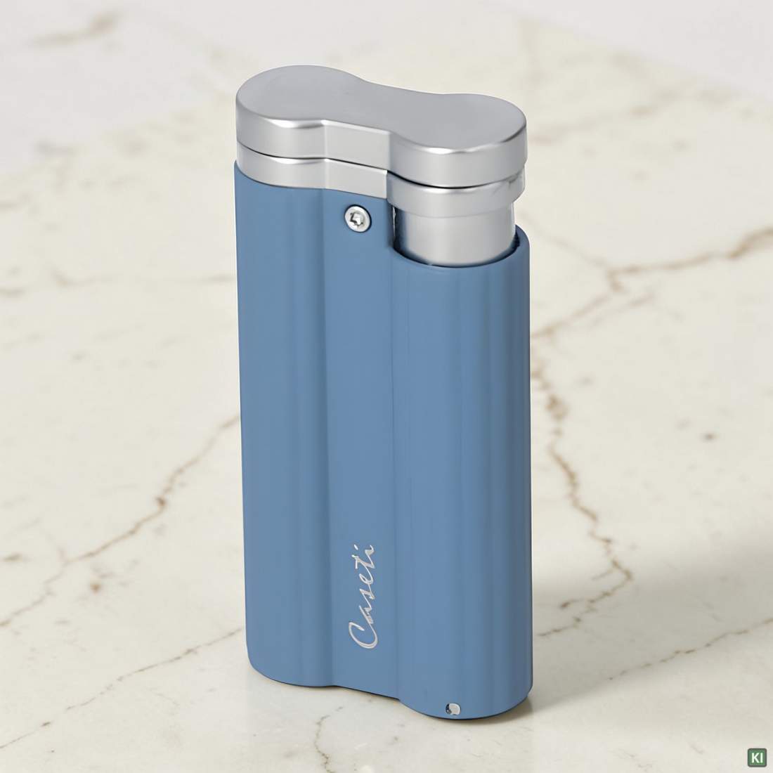 Produktbild: Caseti Paris Jet Feuerzeug petrol-blau matt 281103 stehend