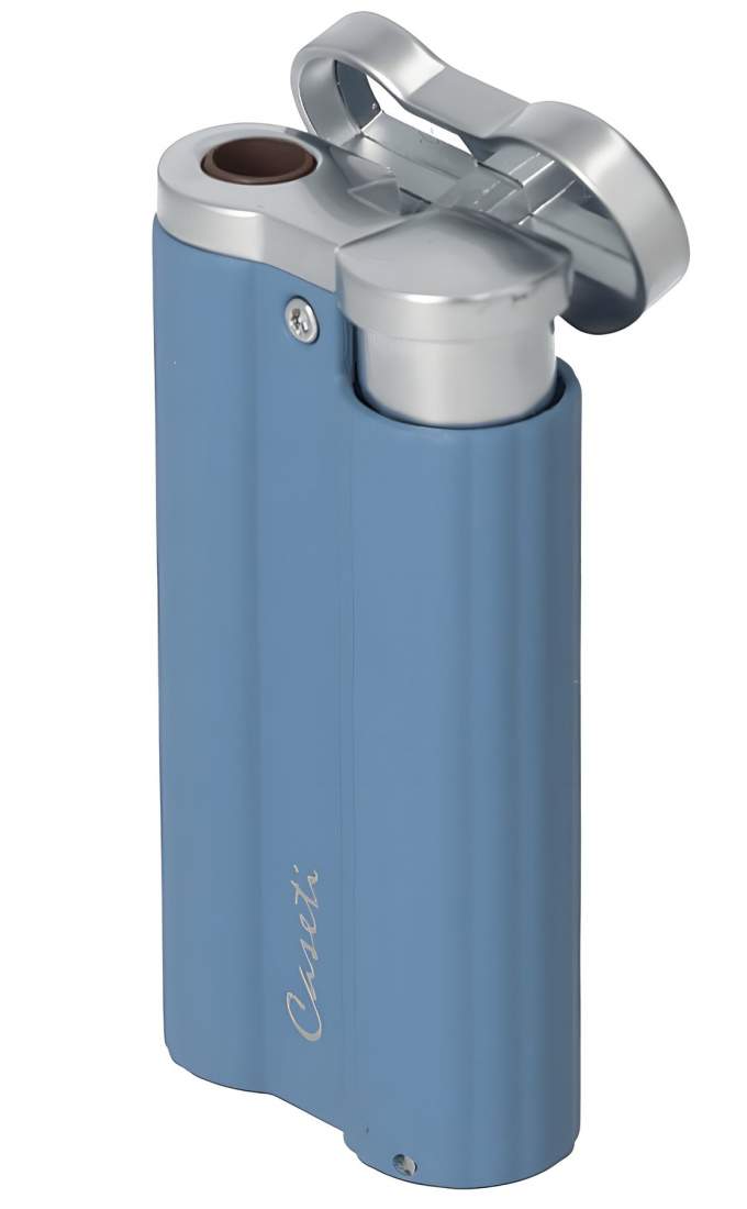 Produktbild: Caseti Paris Jet Feuerzeug petrol-blau matt 281103 offen