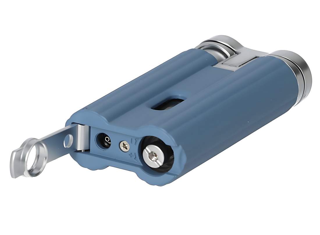 Produktbild: Caseti Paris Jet Feuerzeug petrol-blau matt 281103 liegend