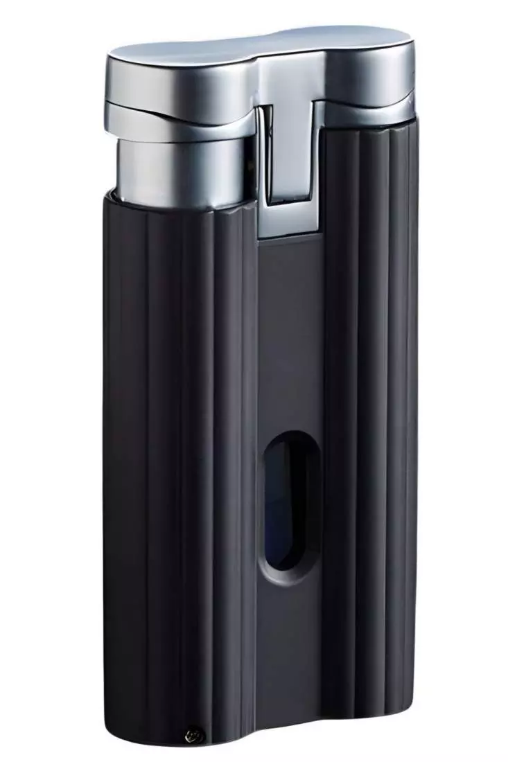 Produktbild: Caseti Paris Jet Feuerzeug schwarz matt 281101 hinten