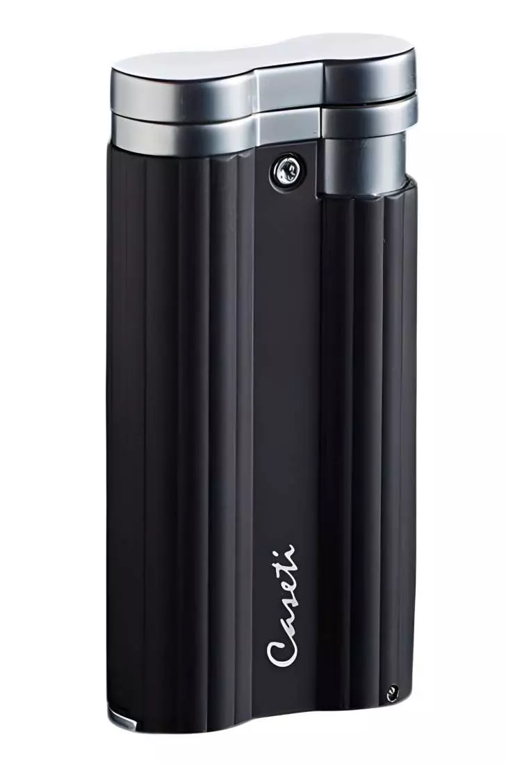 Produktbild: Caseti Paris Jet Feuerzeug schwarz matt 281101 vorne