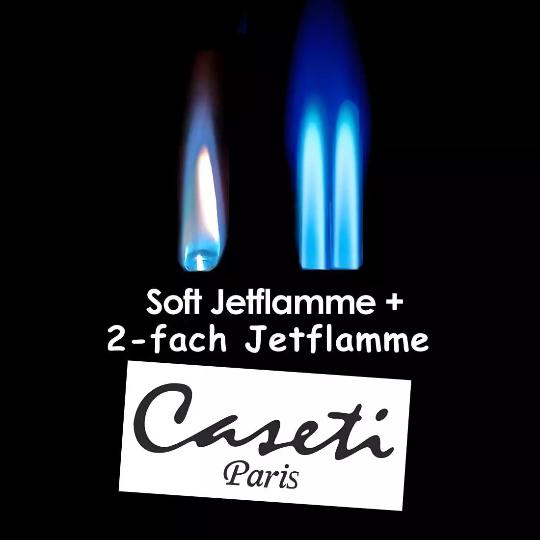 Produktbild: Caseti Paris Duo-Feuerzeug Flammen
