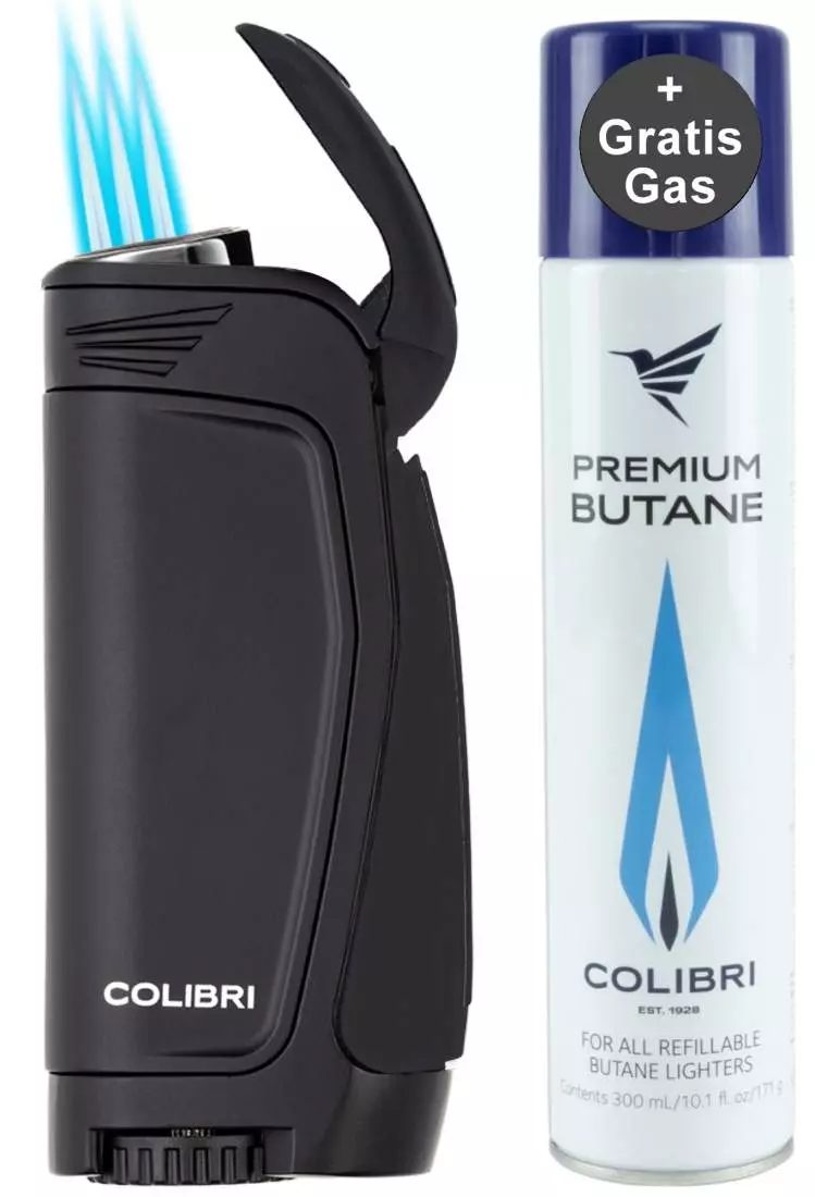 Produktbild: Colibri E3 schwarz Feuerzeug