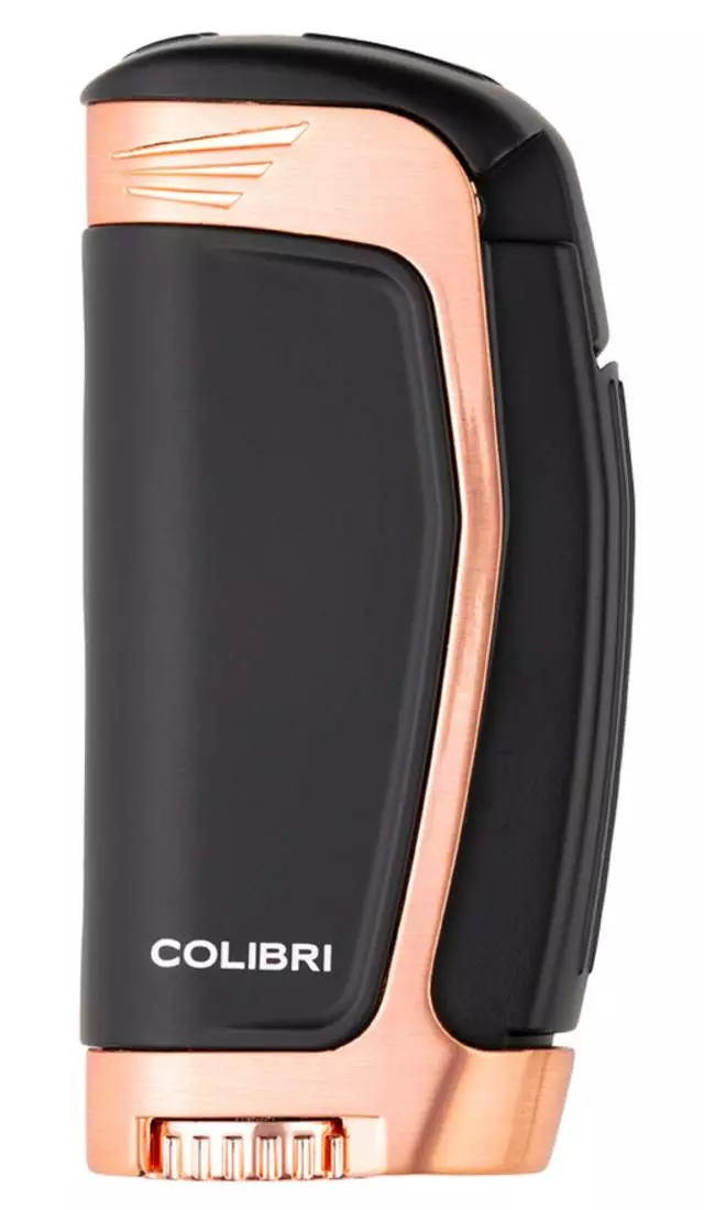 Produktbild: Colibri E3 schwarz rosegold Feuerzeug vorne