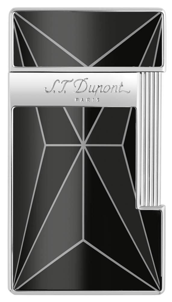 S.T. Dupont Slimmy Fire X Feuerzeug schwarz chrom