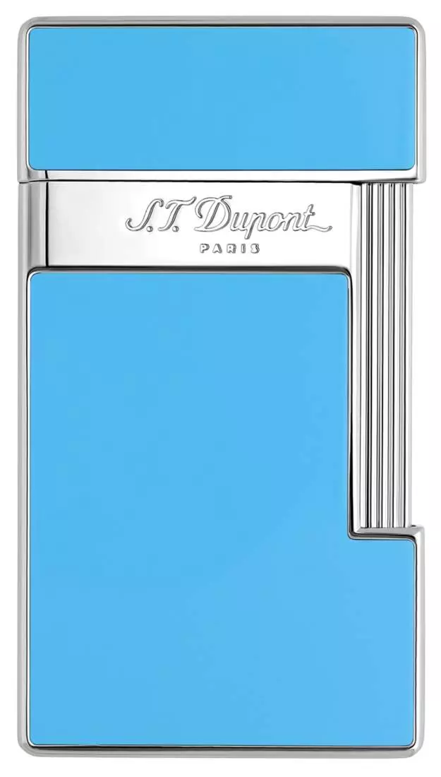 Produktbild: S.T. Dupont Slimmy Feuerzeug hellblau chrom