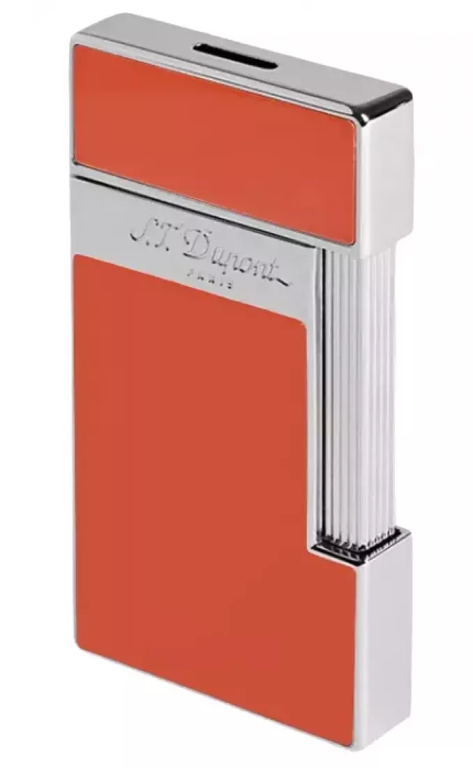 Produktbild: S.T. Dupont Slimmy Feuerzeug korallen-rot chrom