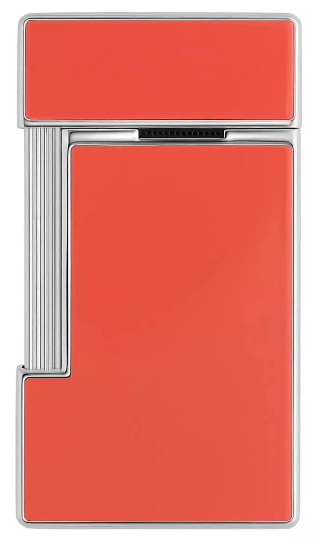 Produktbild: S.T. Dupont Slimmy Feuerzeug korallen-rot chrom hinten
