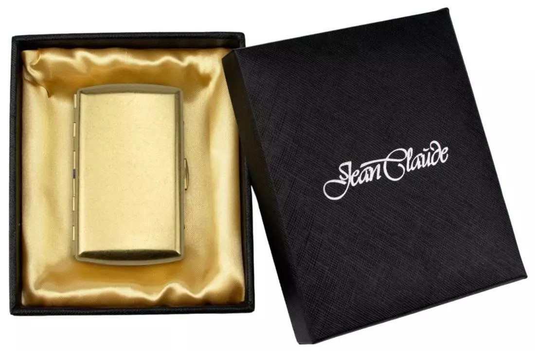 Produktbild: Zigarettenetui Jean Claude Messing gold antik 10er Verpackung