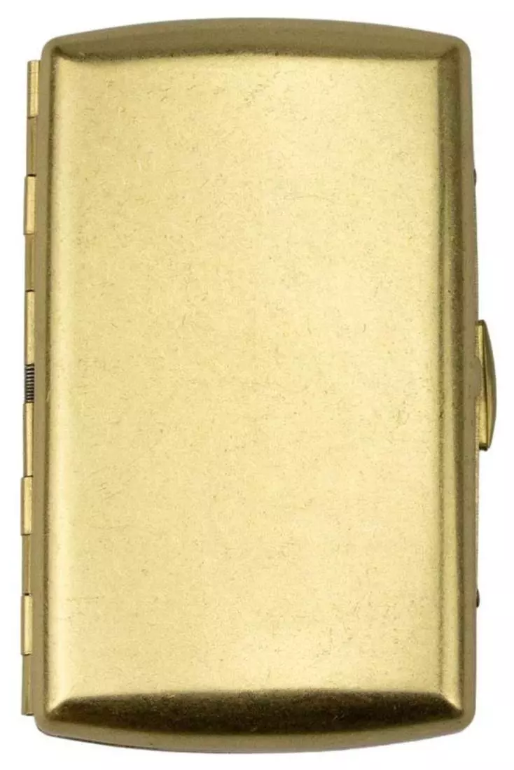 Produktbild: Zigarettenetui Jean Claude Messing gold antik 10er