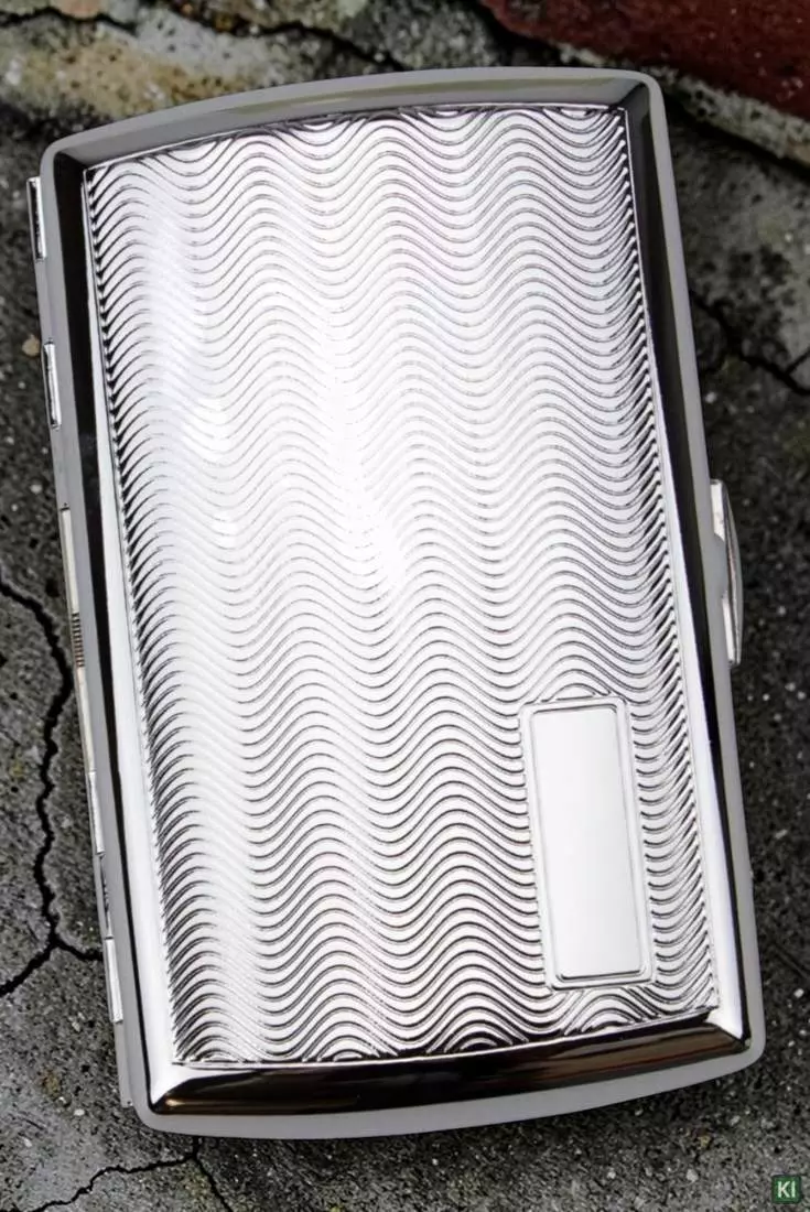 Produktbild: Zigarettenetui Jean Claude Metall Wellendesign 10er stehend