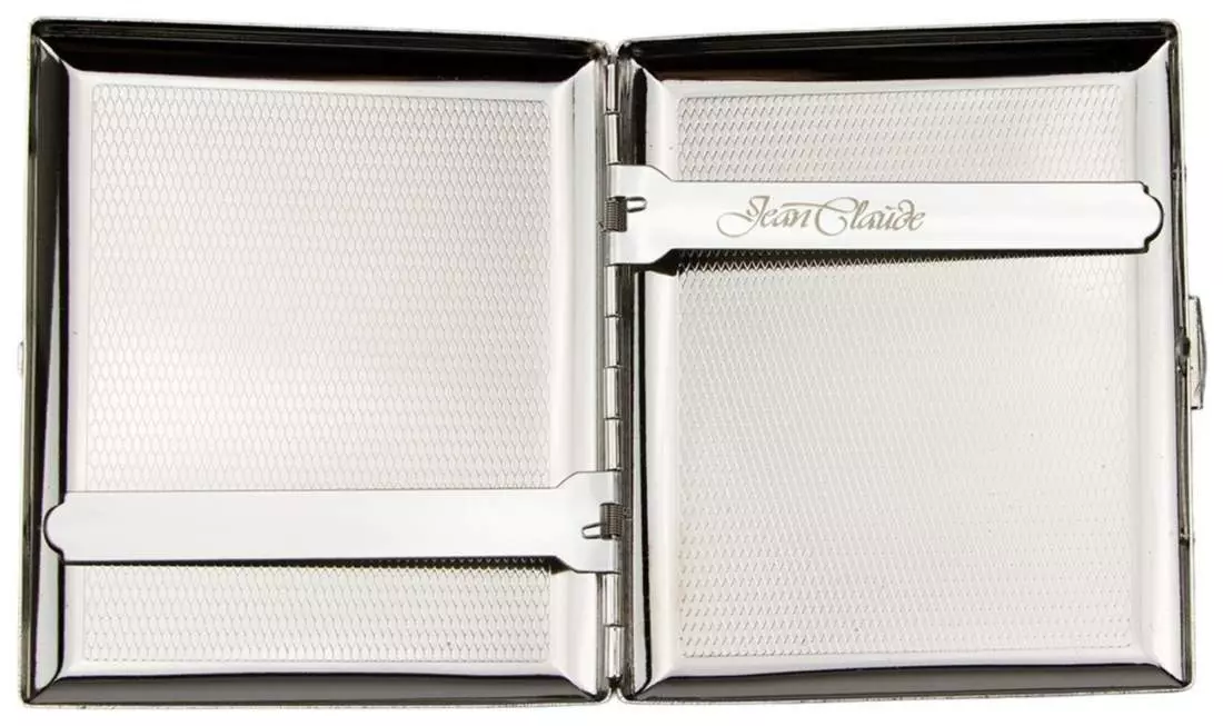 Produktbild: Zigarettenetui Jean Claude Nickel Ornament diagonal 20er
