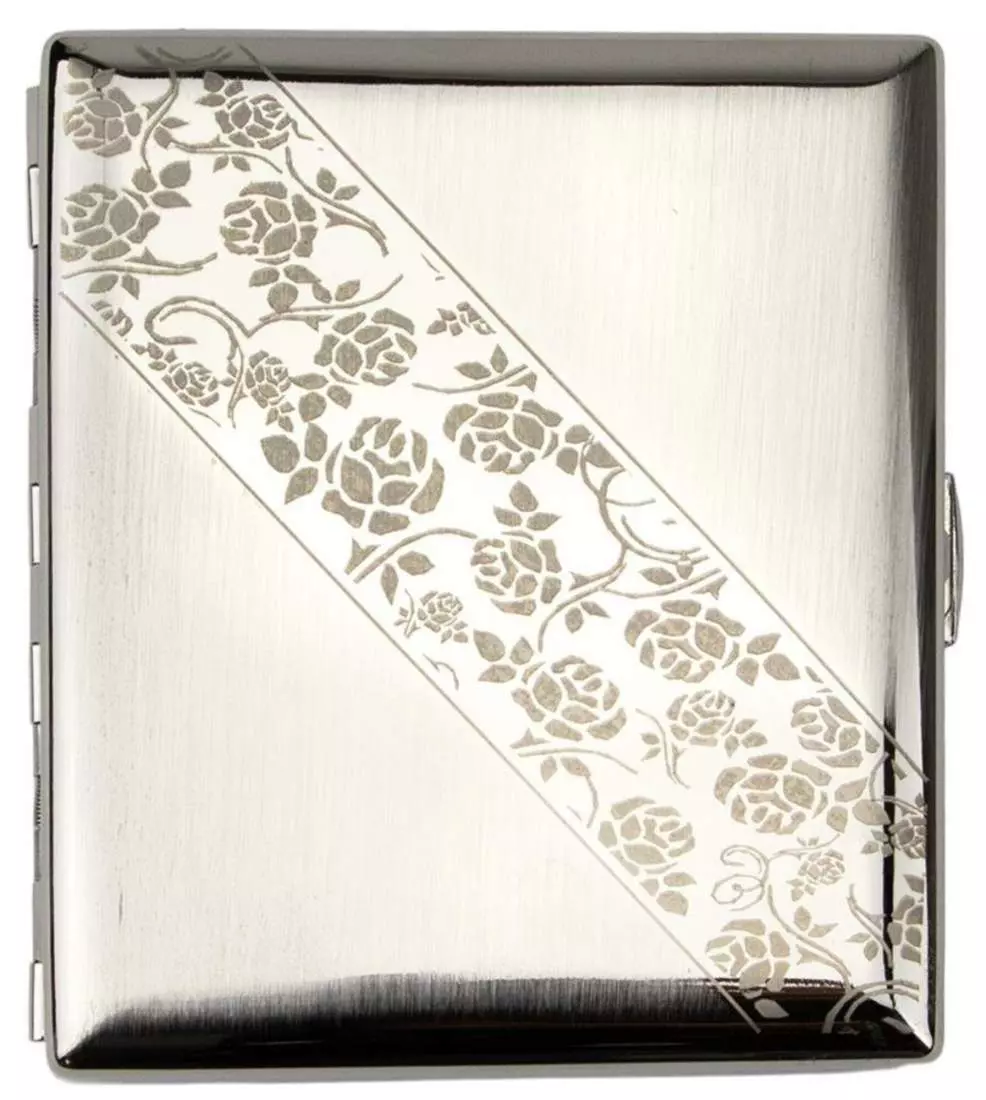 Produktbild: Zigarettenetui Jean Claude Nickel Ornament diagonal 20er