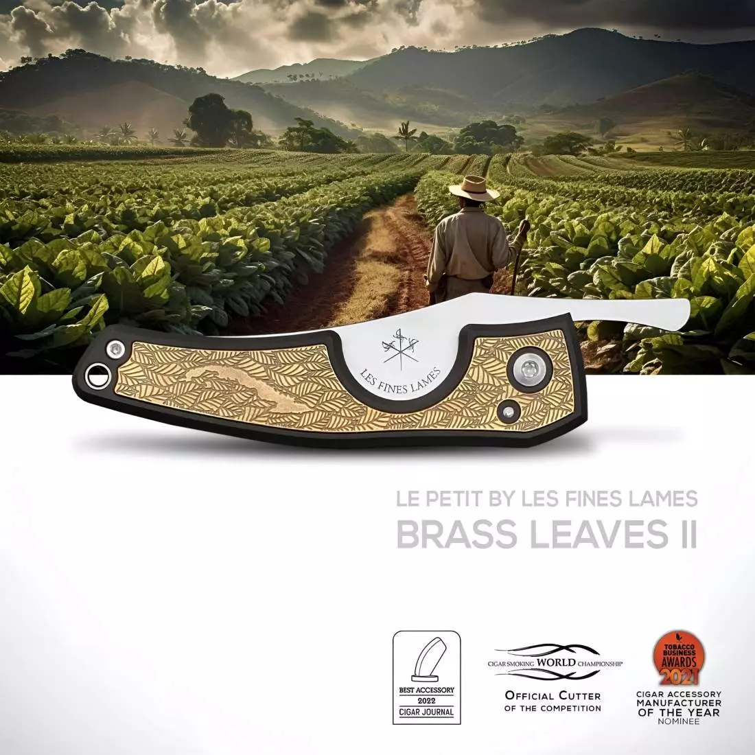 Produktbild: Fines Lames Le Petit Brass Leaves II Banner