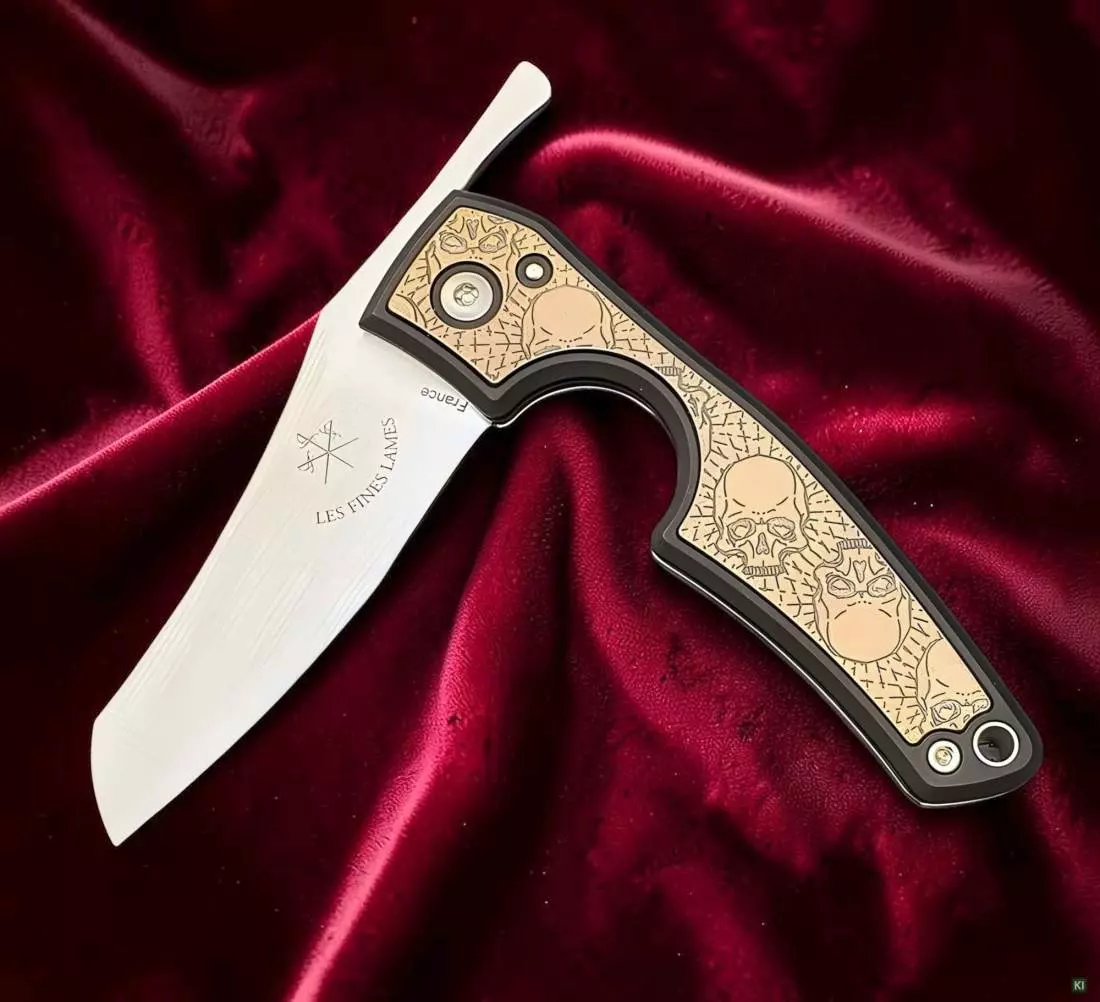 Produktbild: Fines Lames Le Petit Brass Skulls II auf Samt