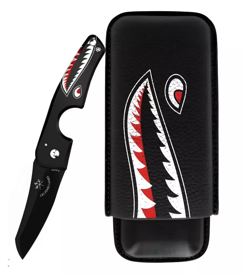 Produktbild: Les Fines Lames Le Petit Flying Tigers Set - Messer & Case