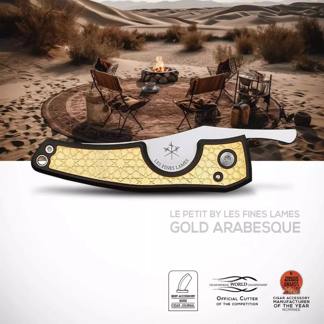 Produktbild: Les Fines Lames Le Petit Gold Arabesque Banner