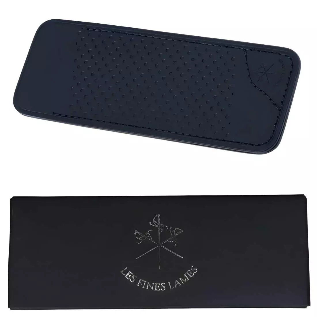 Produktbild: Les Fines Lames Lederetui Sheath Petrol Blue Racing mit Geschenkverpackung