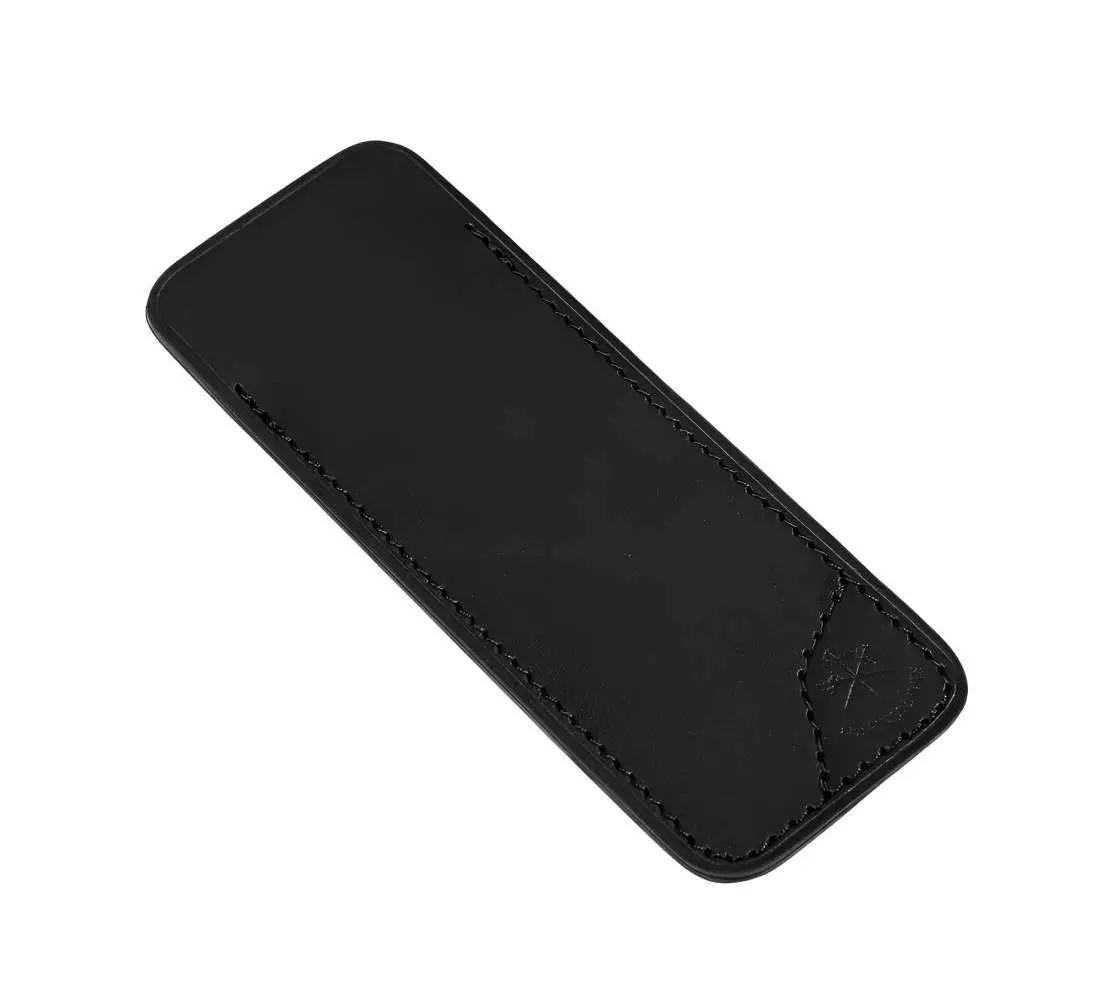 Produktbild: Les Fines Lames Lederetui Sheath Black Draufsicht