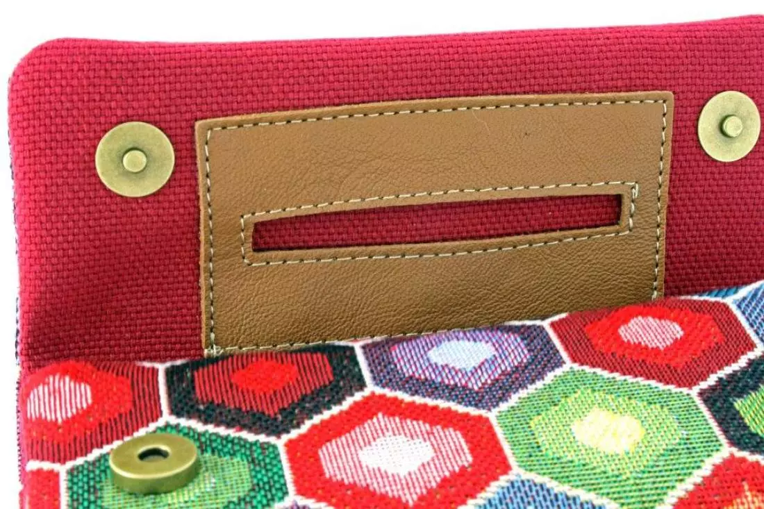 Produktbild: Mestango Stoff bunt Rhombus Tabaktasche Drehertasche Tabakbeutel