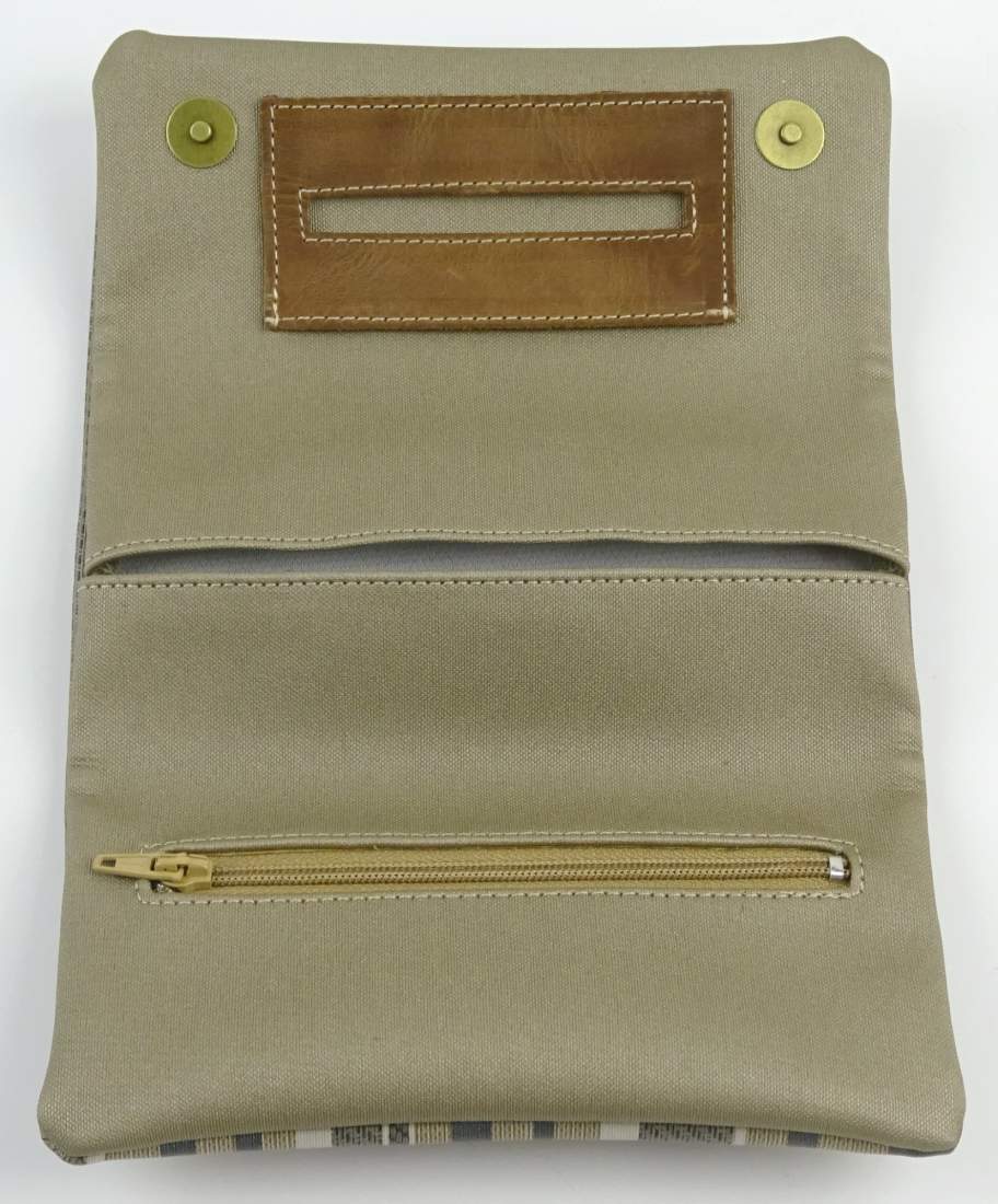 Produktbild: Mestango Yacht beige grau 1009-2 Tabaktasche Drehertasche Tabakbeutel