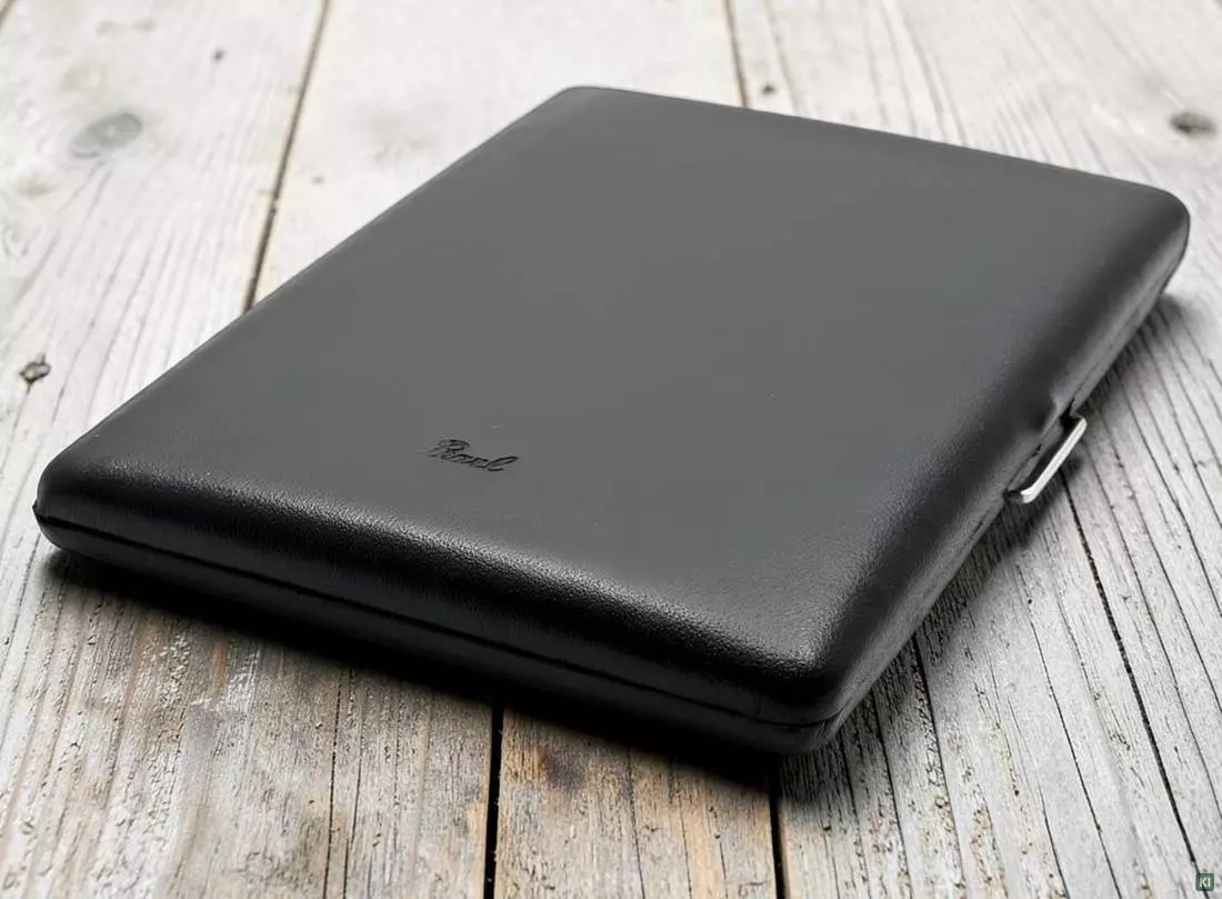 Produktbild: Zigarettenetui Pearl Metall Leder schwarz 9er Szene