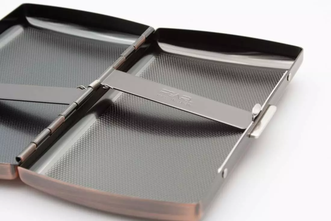 Produktbild: Zigarettenetui Pearl Metall Kupferfarben 12er Bügel