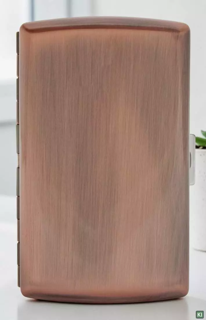 Produktbild: Zigarettenetui Pearl Metall Kupferfarben 12er stehend