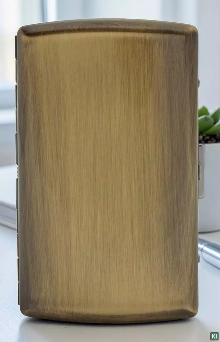 Produktbild: Zigarettenetui Pearl Metall Messingfarben 12er stehend