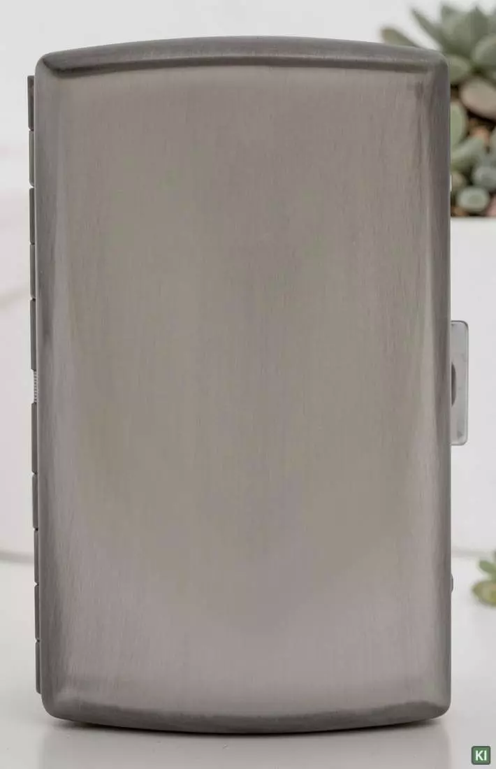 Produktbild: Zigarettenetui Pearl Metall Silberfarben 12er stehend