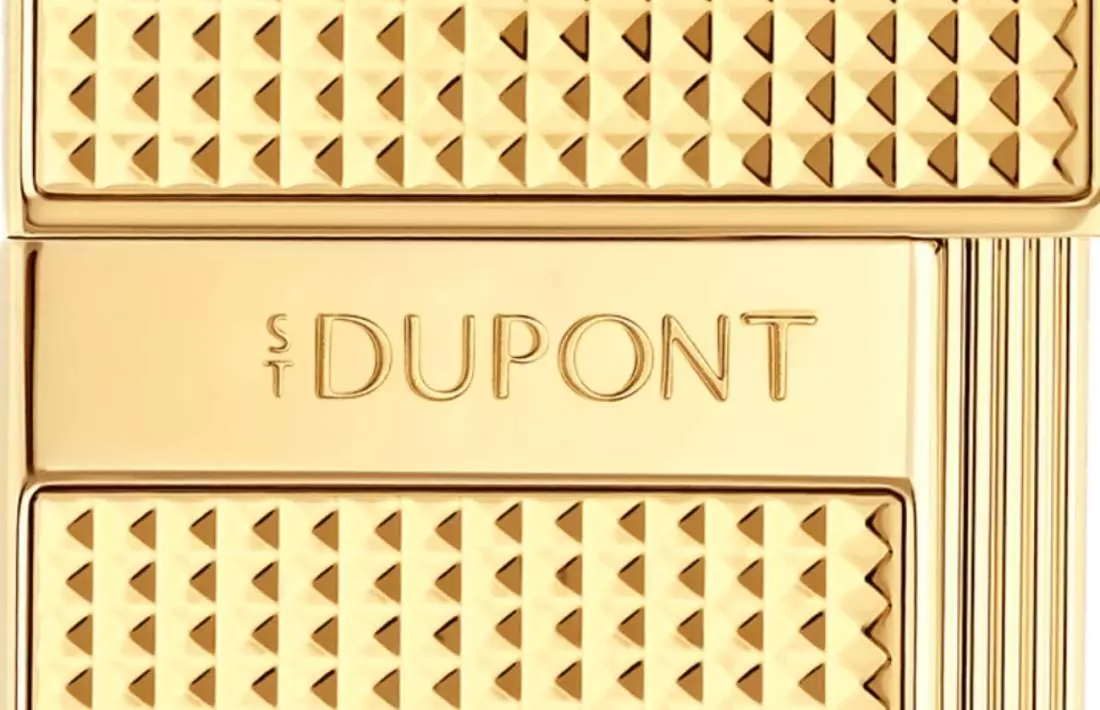 Produktbild: S.T. Dupont Slimmy Feuerzeug gold Diamond Logo