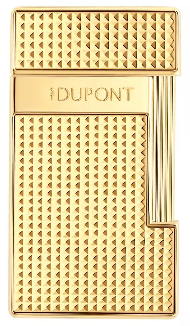 Produktbild: S.T. Dupont Slimmy Feuerzeug gold Diamond vorne